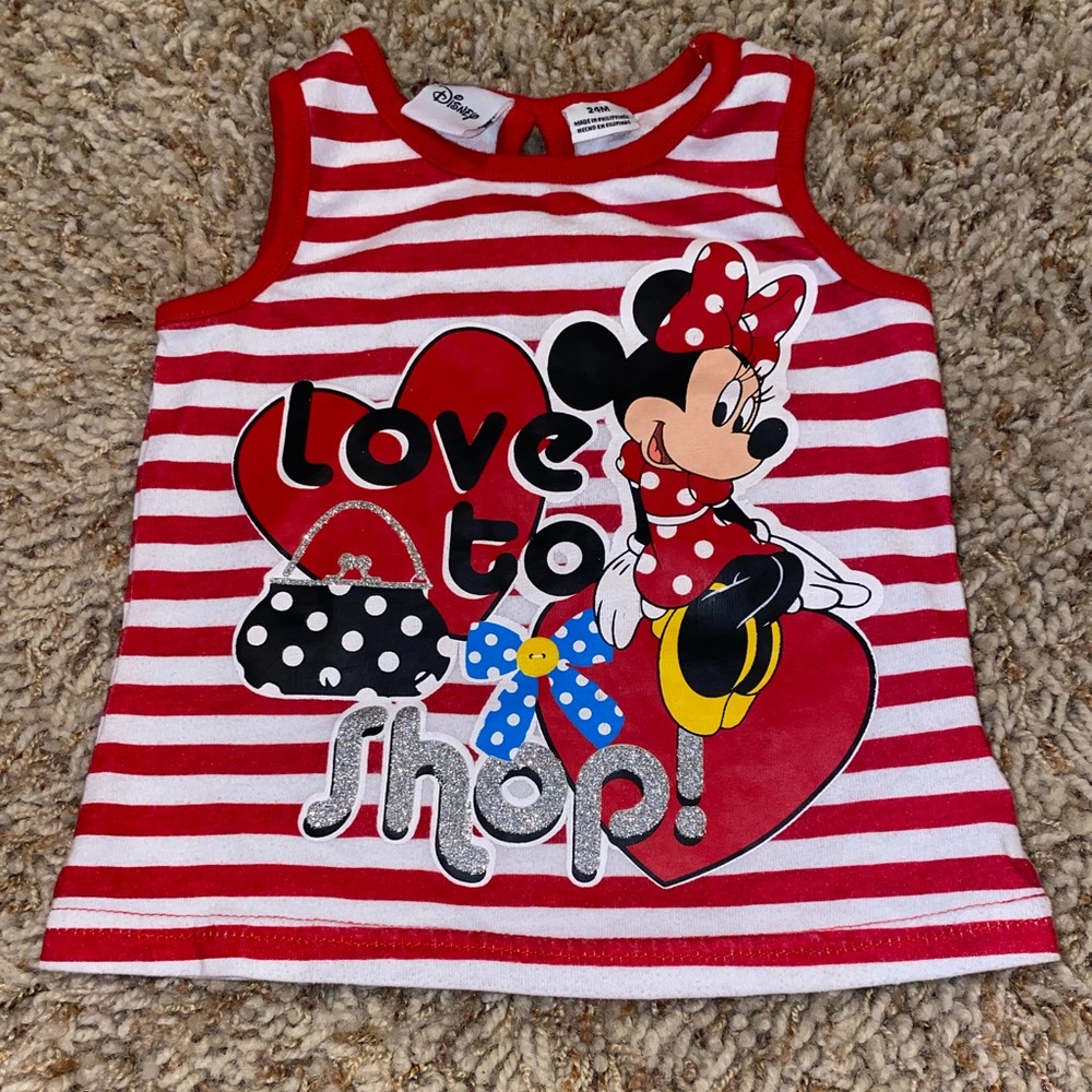Girls Minnie Mouse shirt